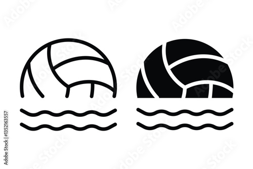 waterpolo icon design isolated on white background