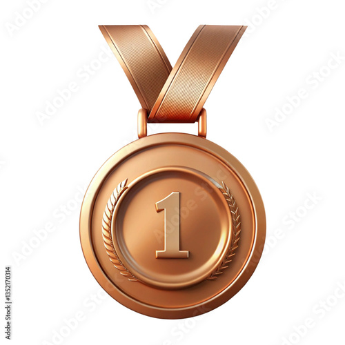 gold medal on black background