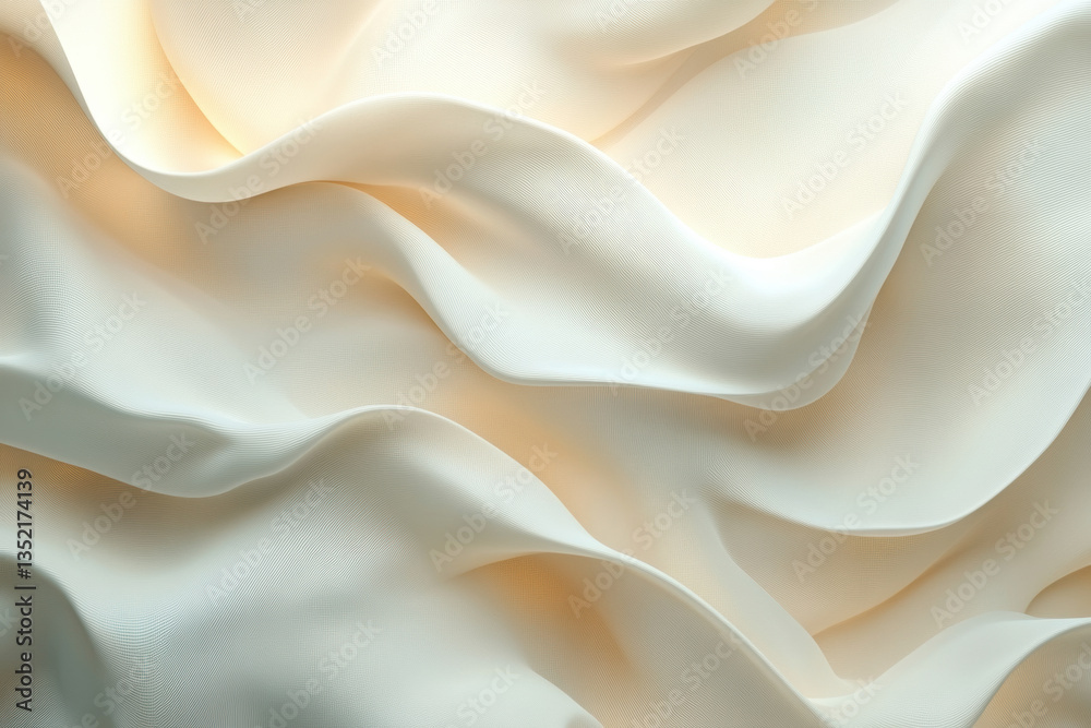 Obraz premium Close-up white fabric texture with intricate lace pattern.