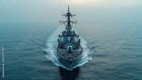 Arleigh Burke-class Destroyer at Sea: Naval Power and Maritime Might
