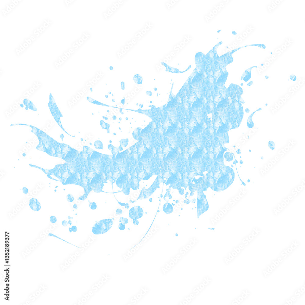 Naklejka premium Abstract Blue Paint Splash Design