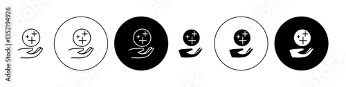 benefits icon editable vector set
