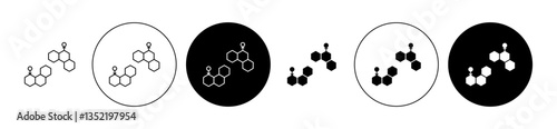 Hormones icon editable vector set