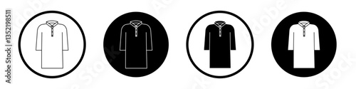 Kurta icon editable vector set