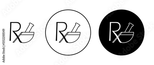 RX icon editable vector set icon editable vector set