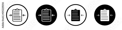 Summary icon editable vector set