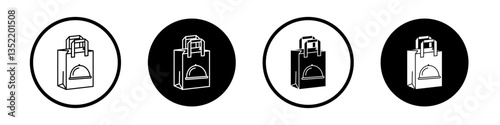 Take away icon editable vector set