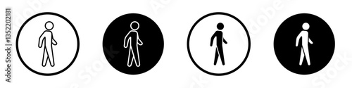 Walker Icon set. vectors for apps and website designs