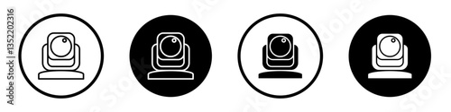 Web camera icon editable vector set