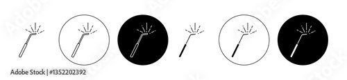 Welding icon editable vector set