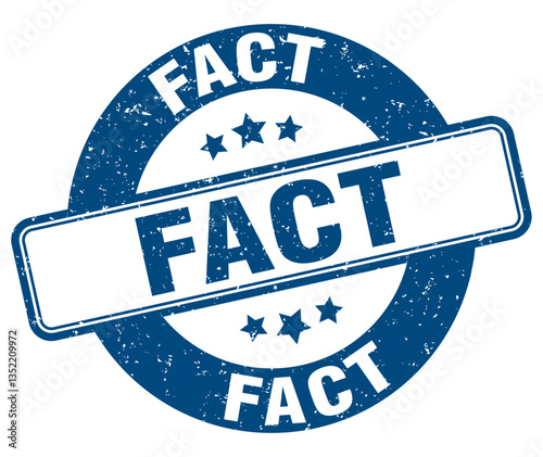 fact stamp. fact label. round grunge sign