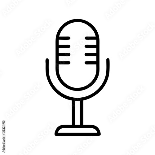 Microphone Icon – Voice Recording Symbol