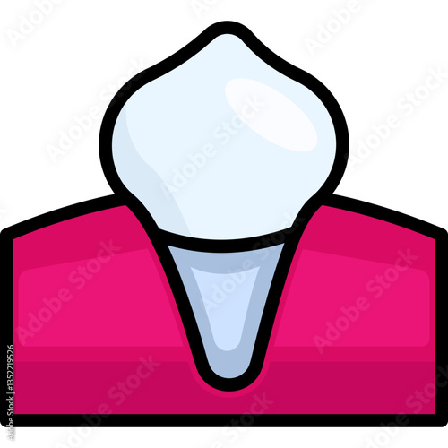 Canine line filled icon