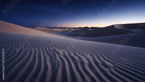 desert landscape in the at night background photo