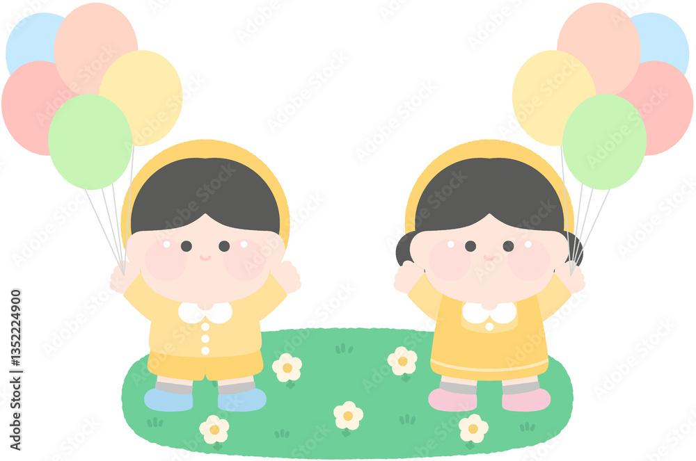 봄 유치원 어린이집 유아 원아 어린이 아이 남자아이 여자아이 입학 축하 환영 어린이날 이벤트 행사 축제 기념일 일러스트 봄 유치원 어린이집 유아 원아 어린이 아이 남자아이 여자아이 입학 축하 환영 어린이날 이벤트 행사 축제 기념일 일러스트