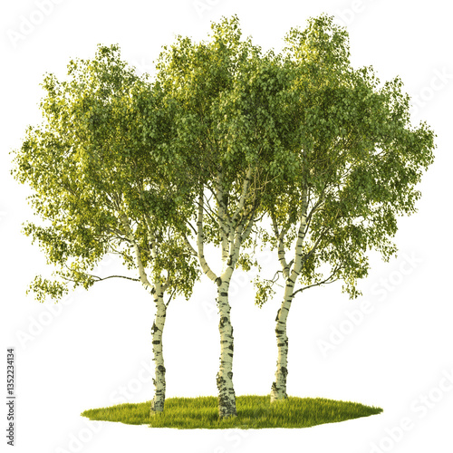 Tree with Wispy Foliage
