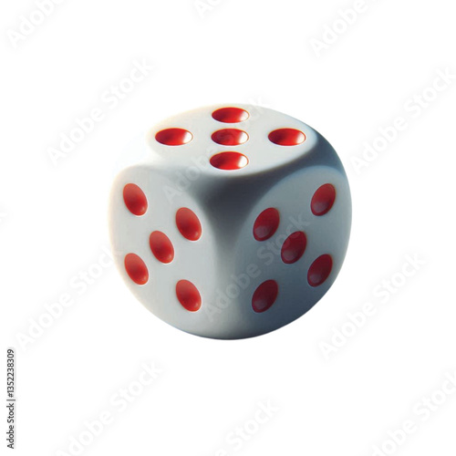 Dice With Red Dots for game