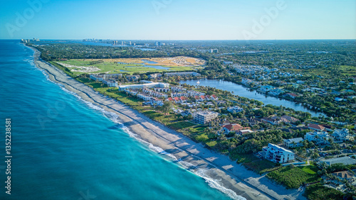 aerial south view of Juno Beach