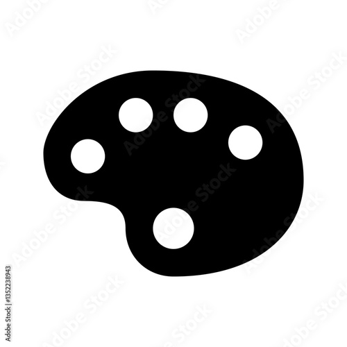 Palette icon. sign for mobile concept and web design. vector illustration