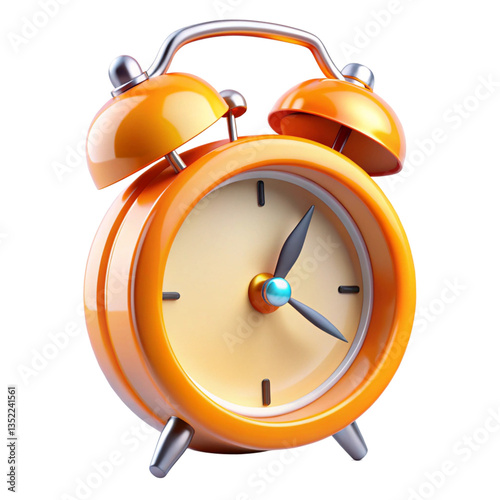 alarm clock isolated on white