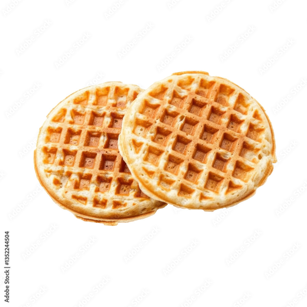 waffles isolated on white background waffles isolated on white background
