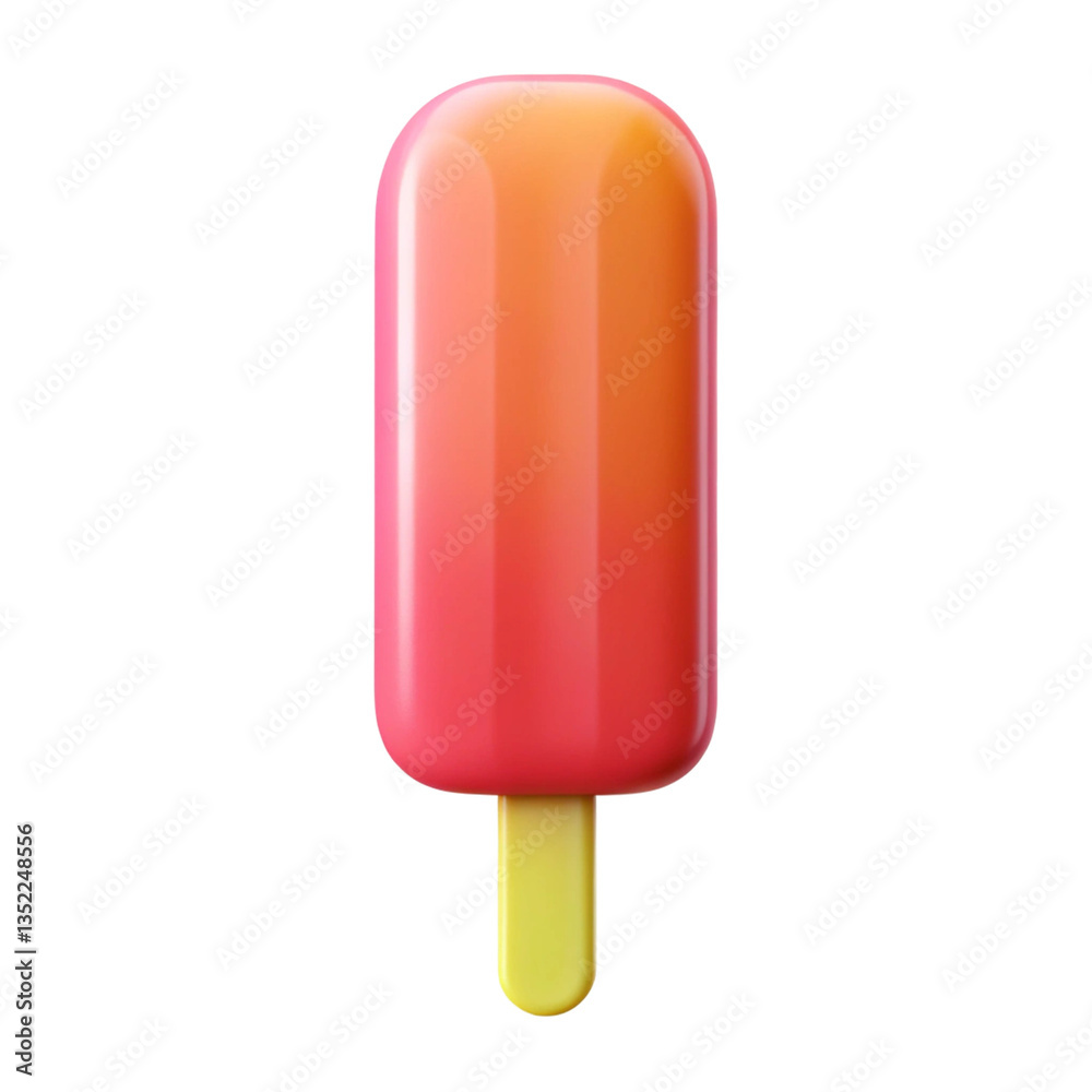 ice cream on white background