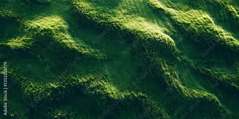 undulating green moss-covered hills creating a textured and organic landscape pattern undulating green moss-covered hills creating a textured and organic landscape pattern