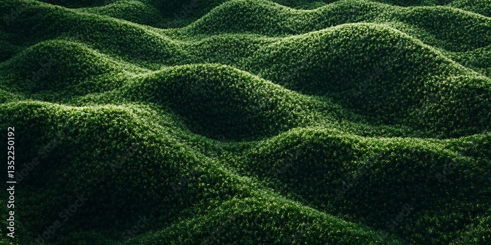 custom made wallpaper toronto digitalundulating green moss-covered hills creating a textured and organic landscape pattern