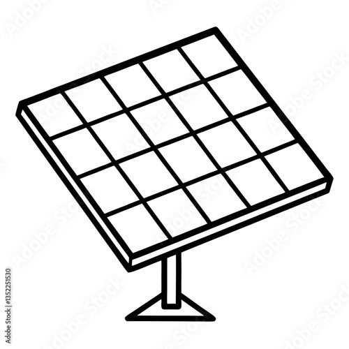 Solar panel icon.
