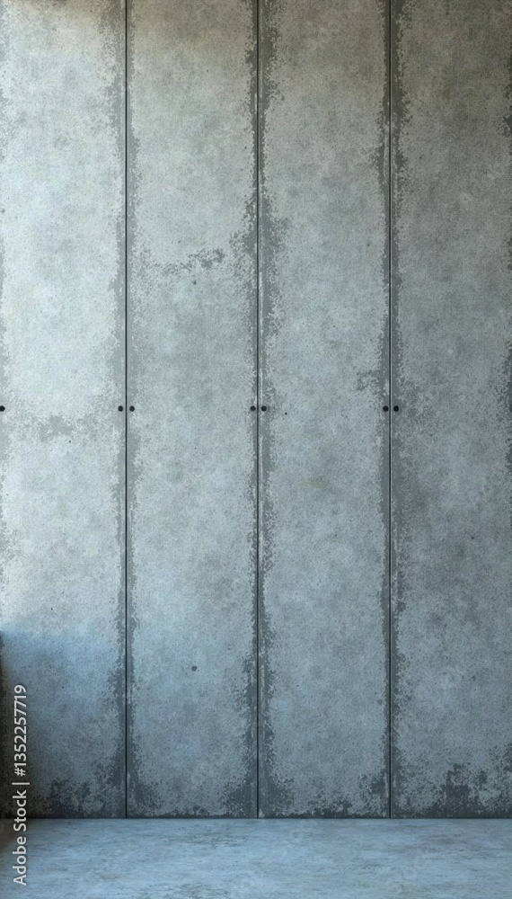 Rough, textured concrete wall; gray, mottled surface , interior, monochrome, light Rough, textured concrete wall; gray, mottled surface , interior, monochrome, light