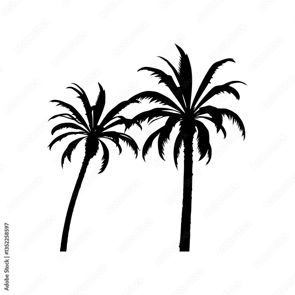 Obraz premium palm tree silhouette
