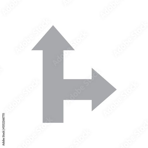 Wallpaper Mural two way road direction arrow sign Torontodigital.ca