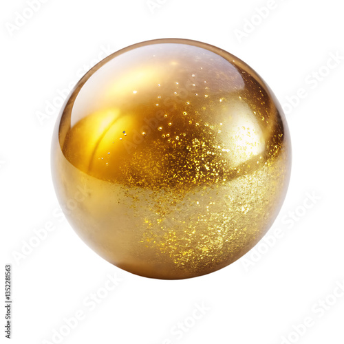 Gold Glitter Sphere Image