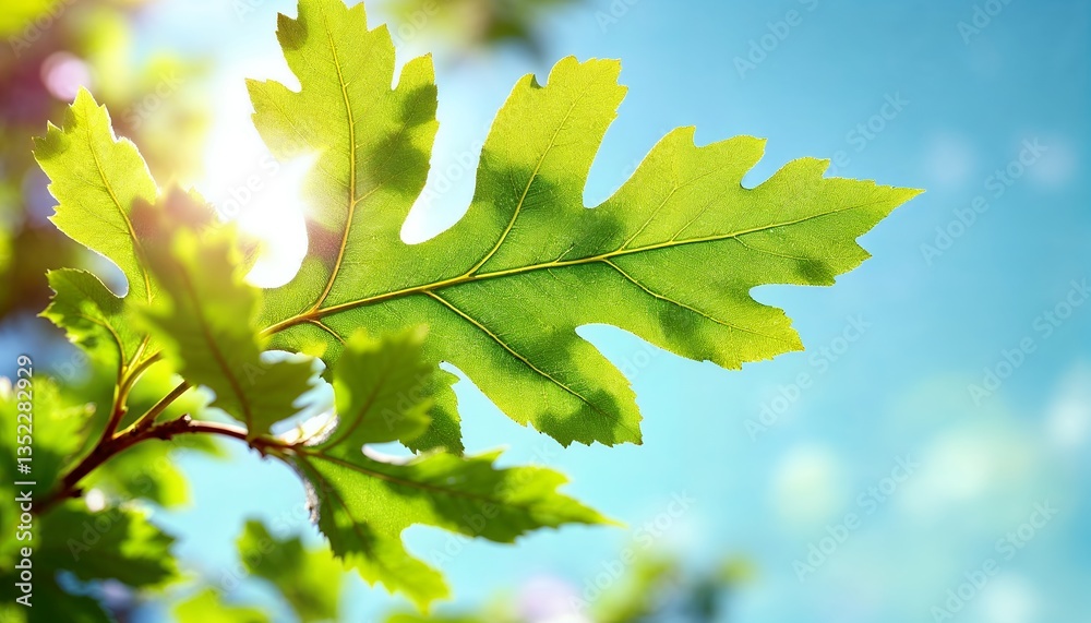 Green Leaf Sunlit Nature Photography Background Green Leaf Sunlit Nature Photography Background