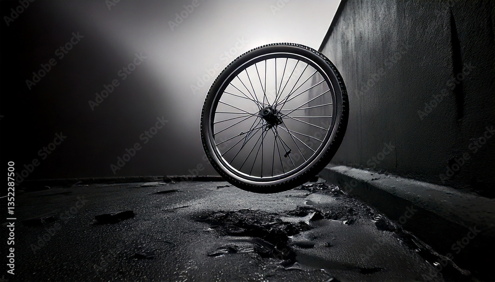 Obraz premium old bicycle wheel