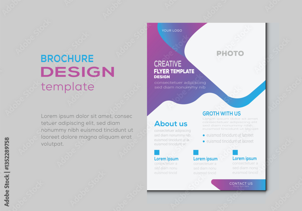 Minimal and Modern Product Flyer with Portfolio Style Minimal and Modern Product Flyer with Portfolio Style