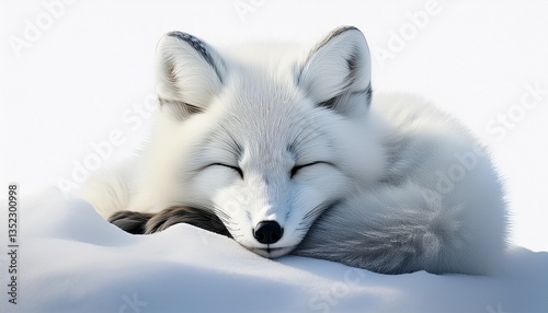 arctic fox in the snow