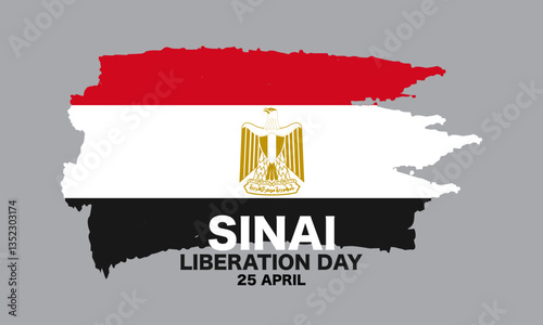 Sinai Liberation Day Background Design.