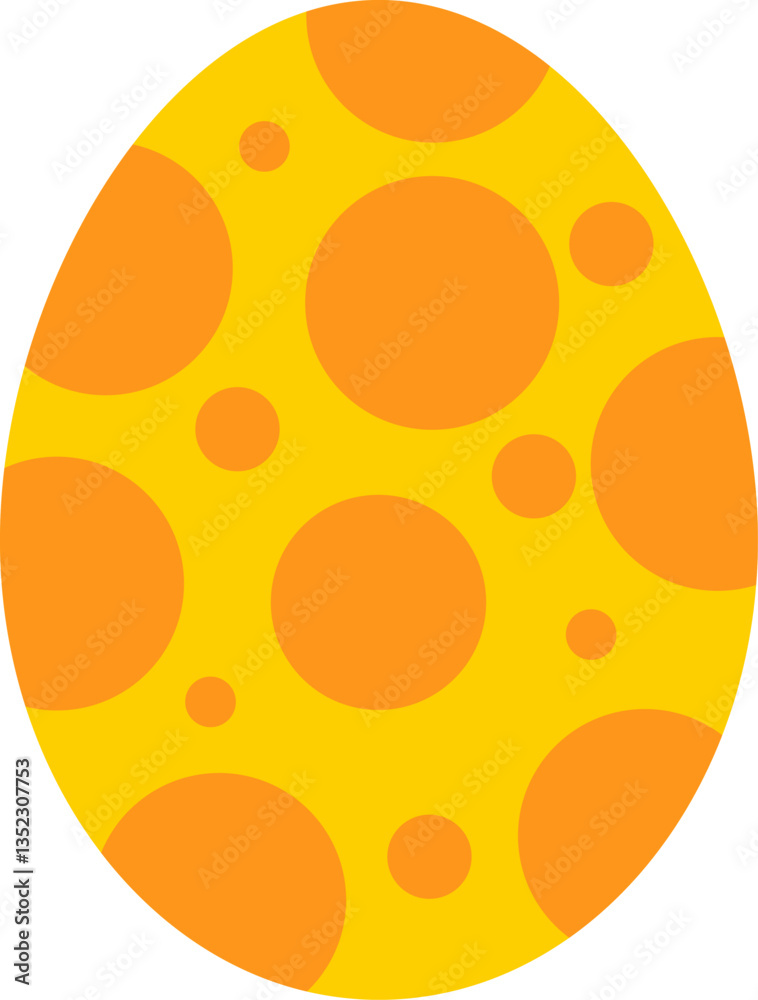 Fototapeta premium Egg Easter day vector. Vector Illustration Clipart object design element for celebrate Easter day