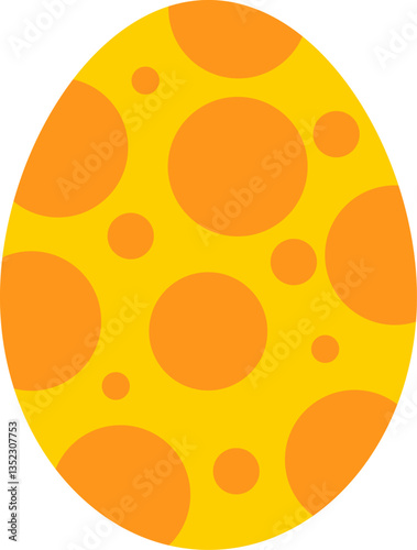 Egg Easter day vector. Vector Illustration Clipart object design element for celebrate Easter day