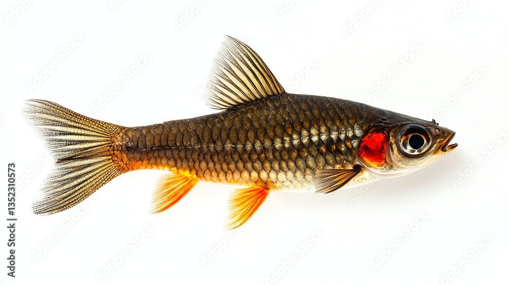 Java barb on White background Java barb on White background