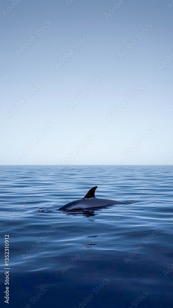 Fototapeta premium Dolphin swimming in the sea