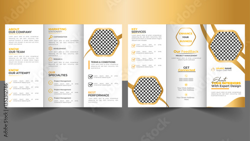 Tri-Fold Brochure Design; Brochure Template Layout