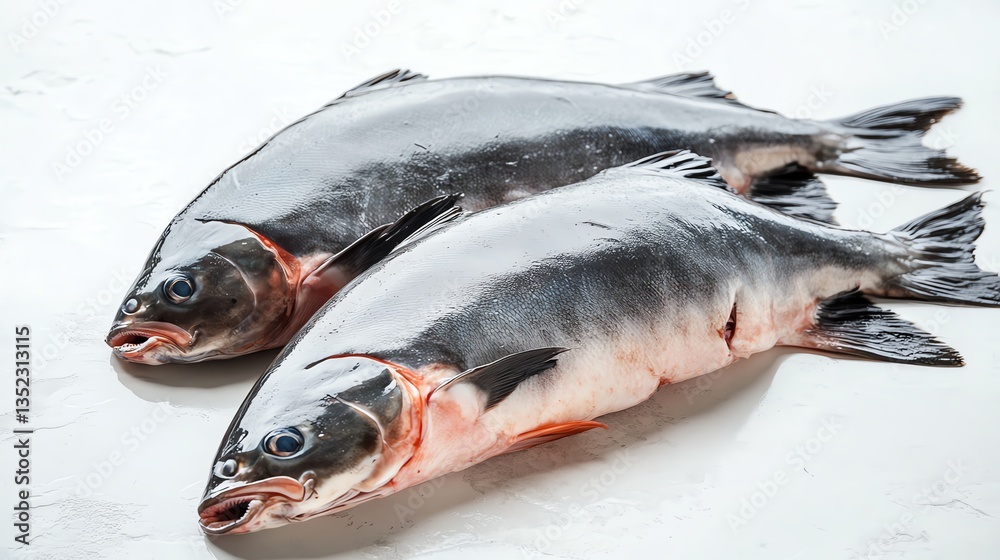 Pangasius catfish on White background Pangasius catfish on White background