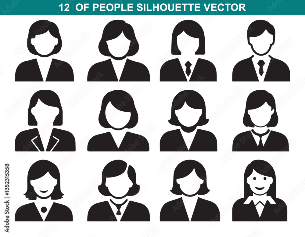 set of people.person icon Head avatar face Male and female rofile sign silhouette vector silhouette face logo set of people.person icon Head avatar face Male and female rofile sign silhouette vector silhouette face logo