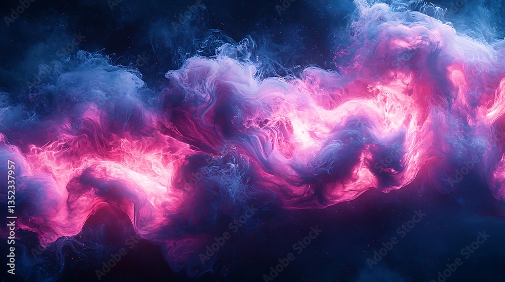 Abstract swirling pink and blue nebula clouds. Abstract swirling pink and blue nebula clouds.