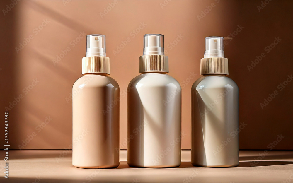 Neutral Toned Spray Bottles in Minimalist Aesthetic Neutral Toned Spray Bottles in Minimalist Aesthetic