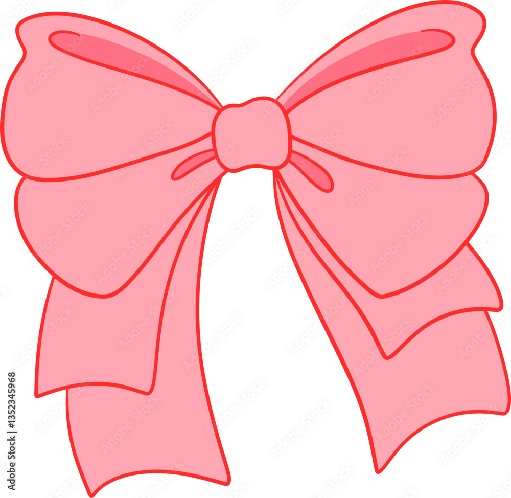 Coquette Pink Bow Ribbon Coquette Pink Bow Ribbon