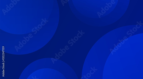 Blue abstract vector long banner background Modern abstract gradient dark navy blue banner background Design for poster template on web backdrop brochure flyer landing page and webinar