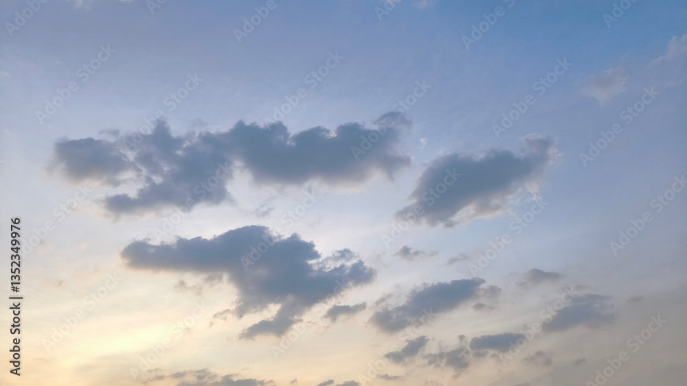 Fototapeta premium Blue sky and clouds in the sky
